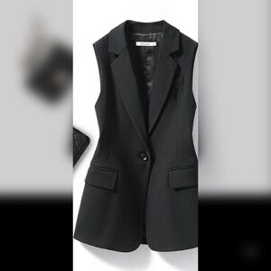 Black suit Vest